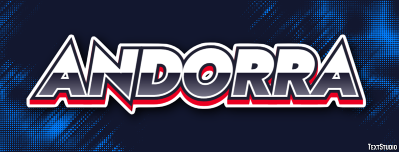 Andorra テキスト効果