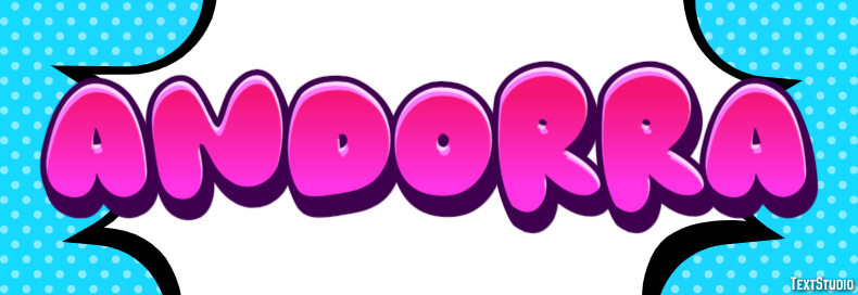 Andorra テキスト効果