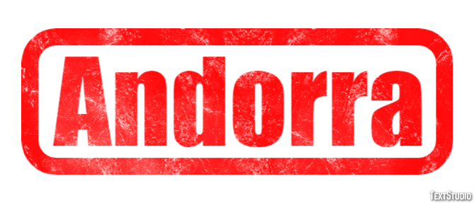Andorra テキスト効果