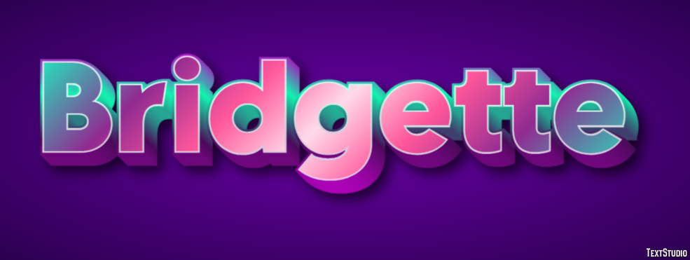 Bridgette Text effect