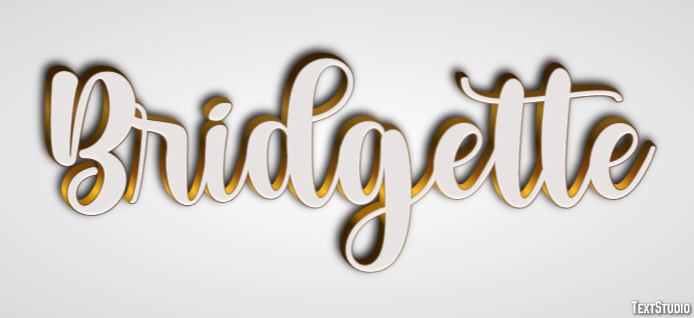 Bridgette Efeito de texto