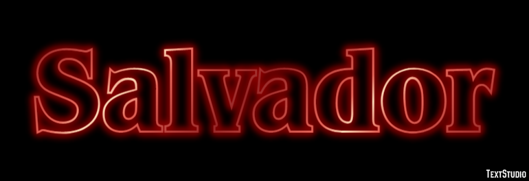 Salvador Tekst Effect