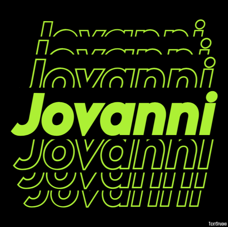 Jovanni Текстовый эффект