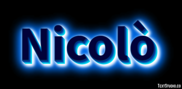 Nicolò Effetto testo