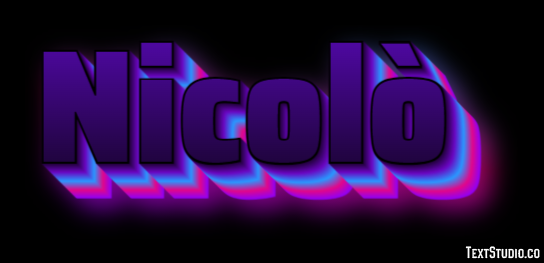 Nicolò Effetto testo