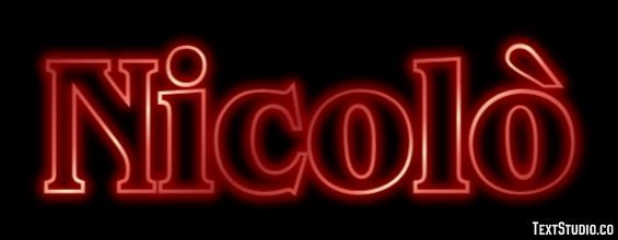 Nicolò Effetto testo