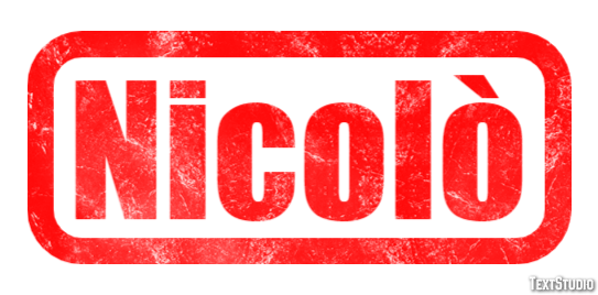 Nicolò Effetto testo