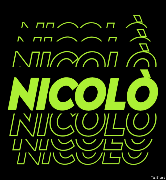 Nicolò Effetto testo