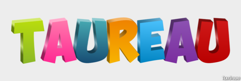 Taureau Effet de Texte