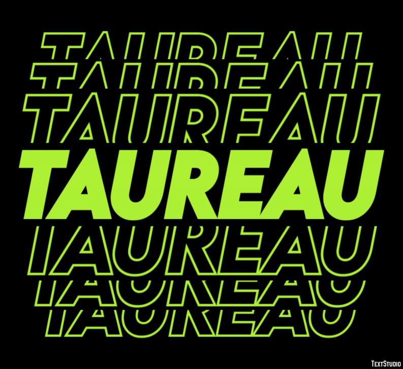 Taureau Effet de texte