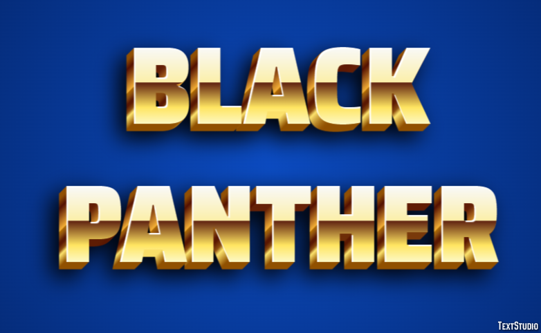 Black Panther Text Effect