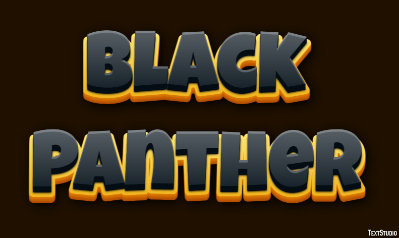 Black Panther Text Effect
