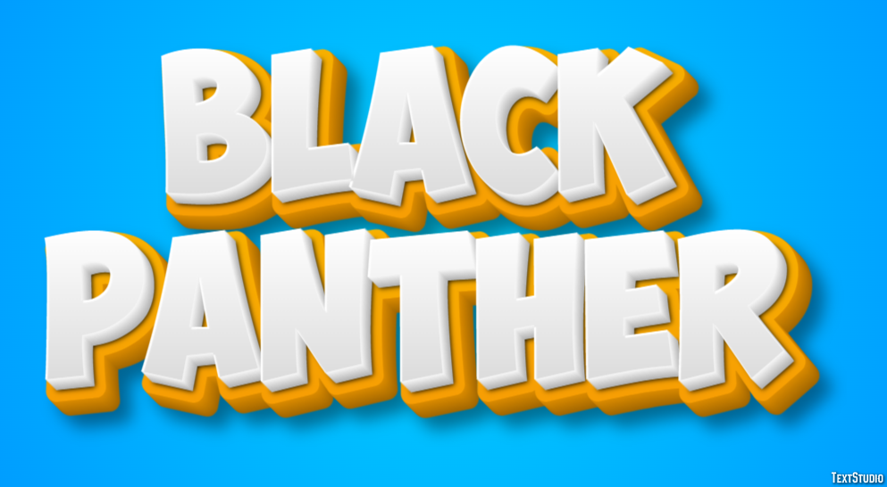 Black Panther Text Effect