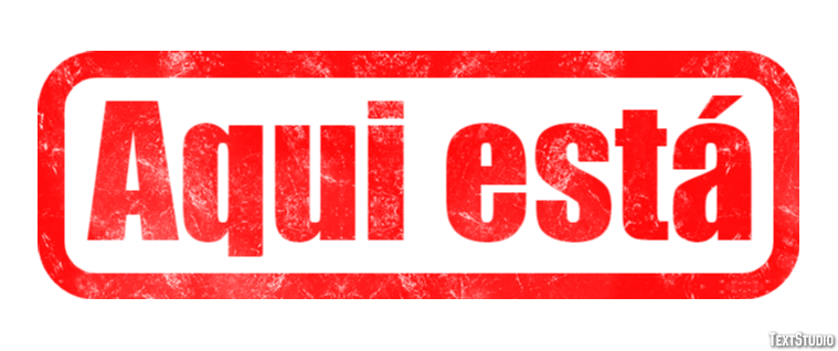 Aqui está Efeito do texto