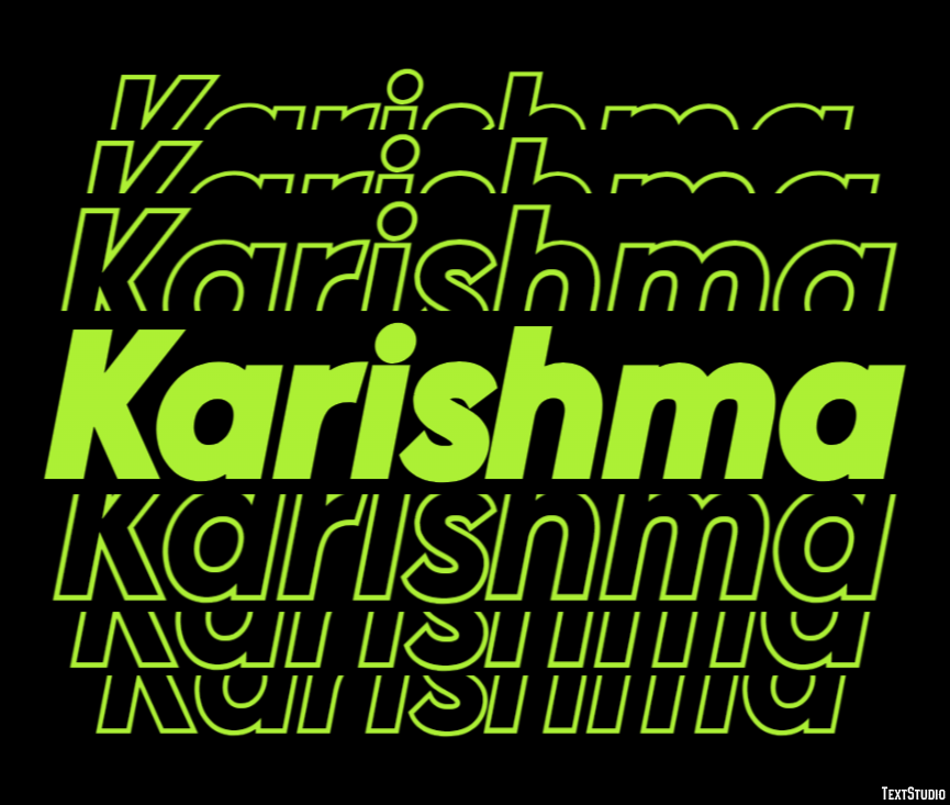 Karishma Text Effect