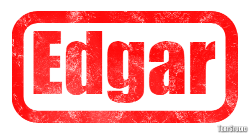 Edgar Efecto de Texto