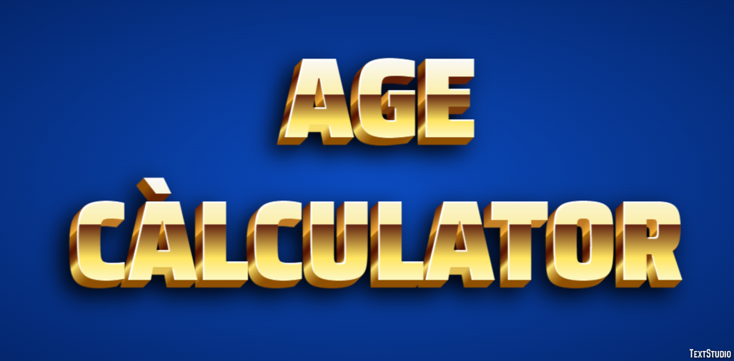 Age Càlculator Text effect