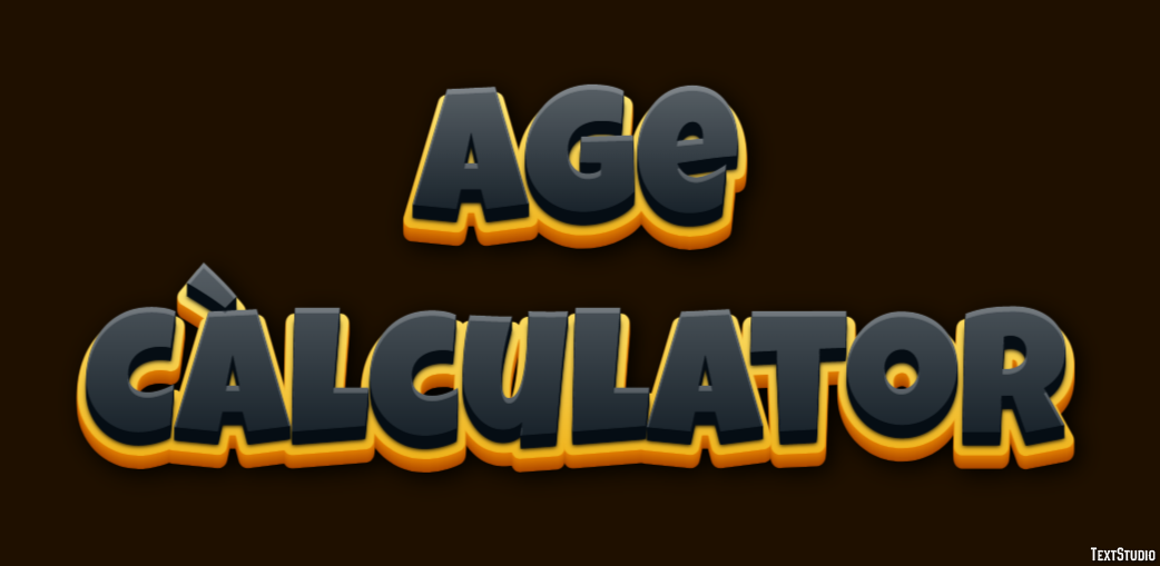 Age Càlculator Efecto de Texto