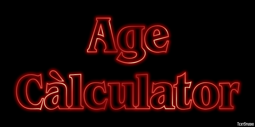Age Càlculator Efecto de Texto