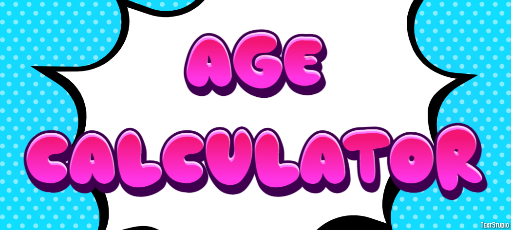 Age Càlculator Text effect