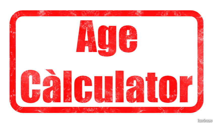 Age Càlculator Text effect