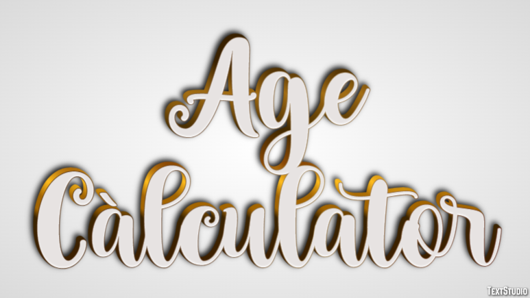 Age Càlculator Efecto de Texto