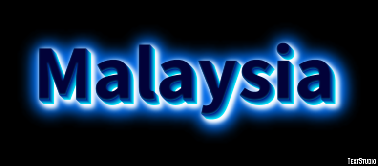 Malaysia Efecto de Texto