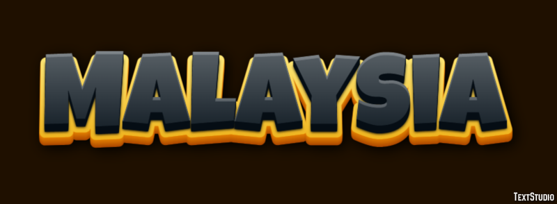 Malaysia Text Effect