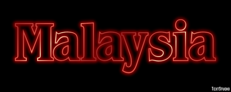 Malaysia Text effect