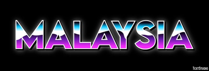 Malaysia Efecto de Texto