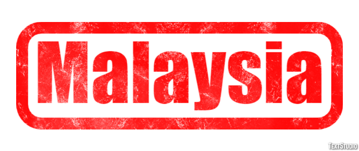 Malaysia Efecto de Texto