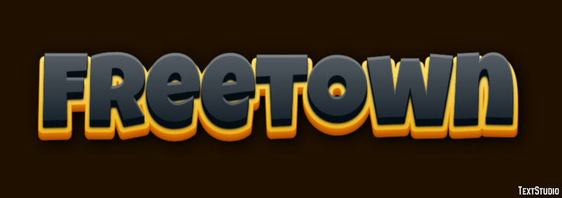 Freetown Efecto de Texto