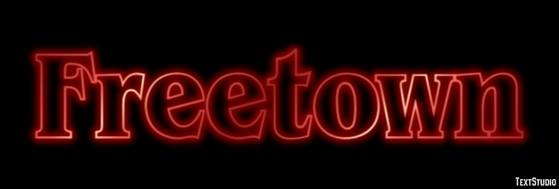 Freetown Effetto testo