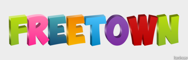 Freetown Effetto testo