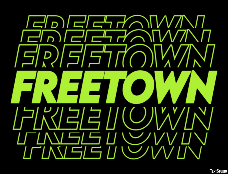 Freetown Efekt tekstowy