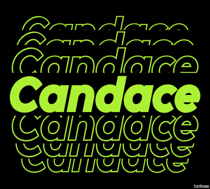 Candace テキスト効果