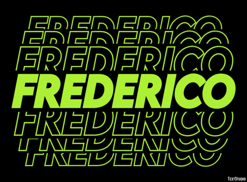 Frederico Text Effect