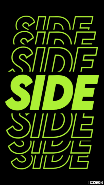 Side Efekt tekstowy