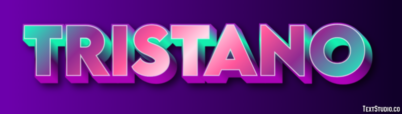 Tristano Effetto testo