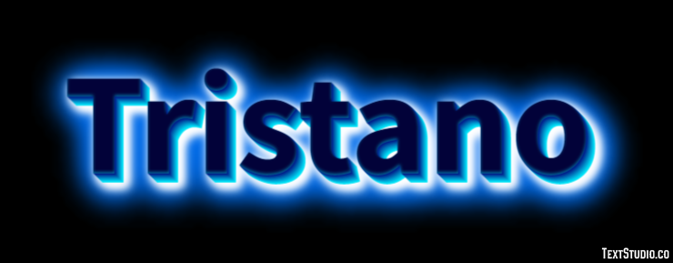 Tristano Effetto testo