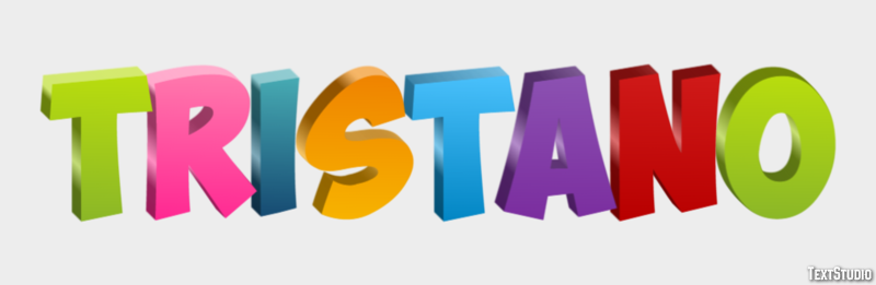Tristano Effetto testo