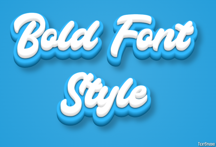 Bold Font Style Text Effect