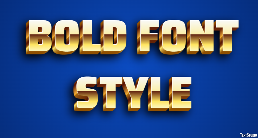 Bold Font Style Text Effect