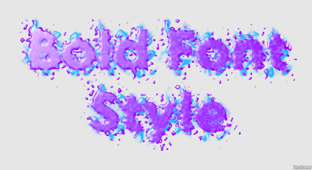 Bold Font Style Text Effect