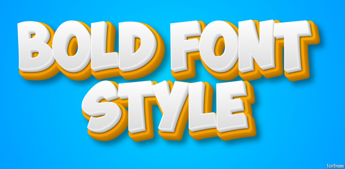 Bold Font Style Text Effect