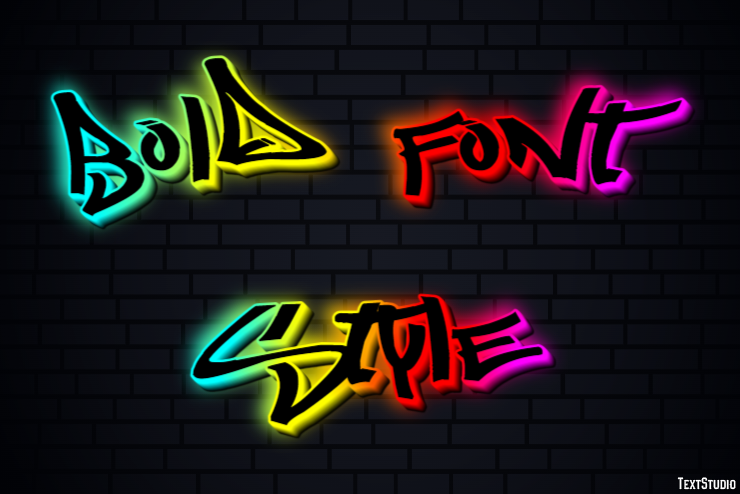 Bold Font Style Text Effect