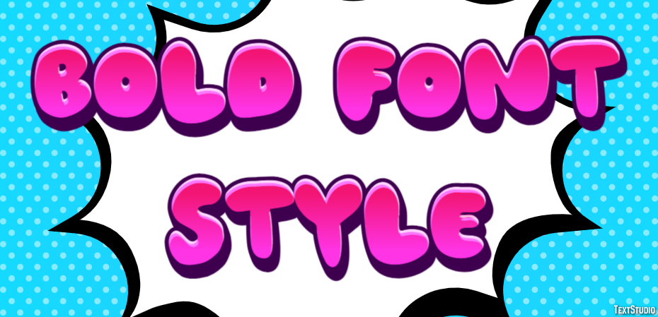 Bold Font Style Text Effect