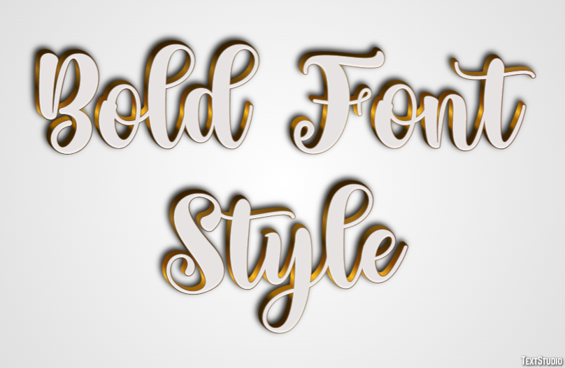 Bold Font Style Text Effect