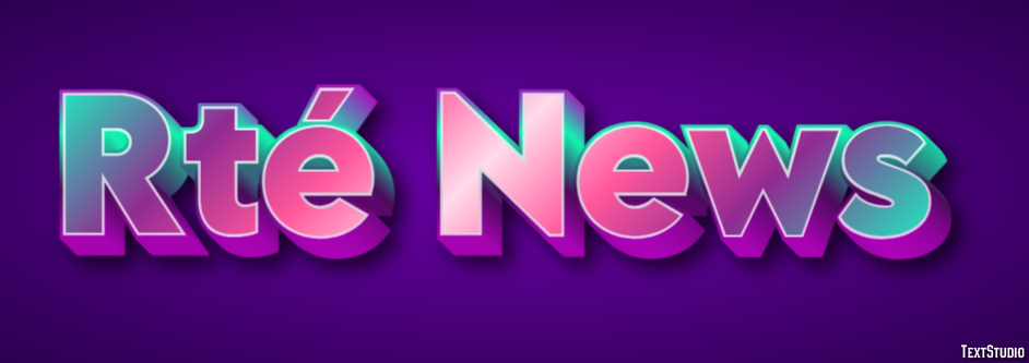 Rté News Efeito de texto