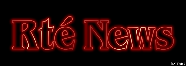 Rté News Efeito de texto